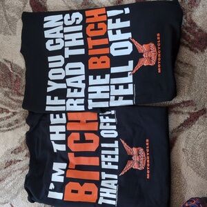 Big Johnson His & Hers Graphic Tee Set Black XL/L Bundle Novelty Shirt Y2K 90s